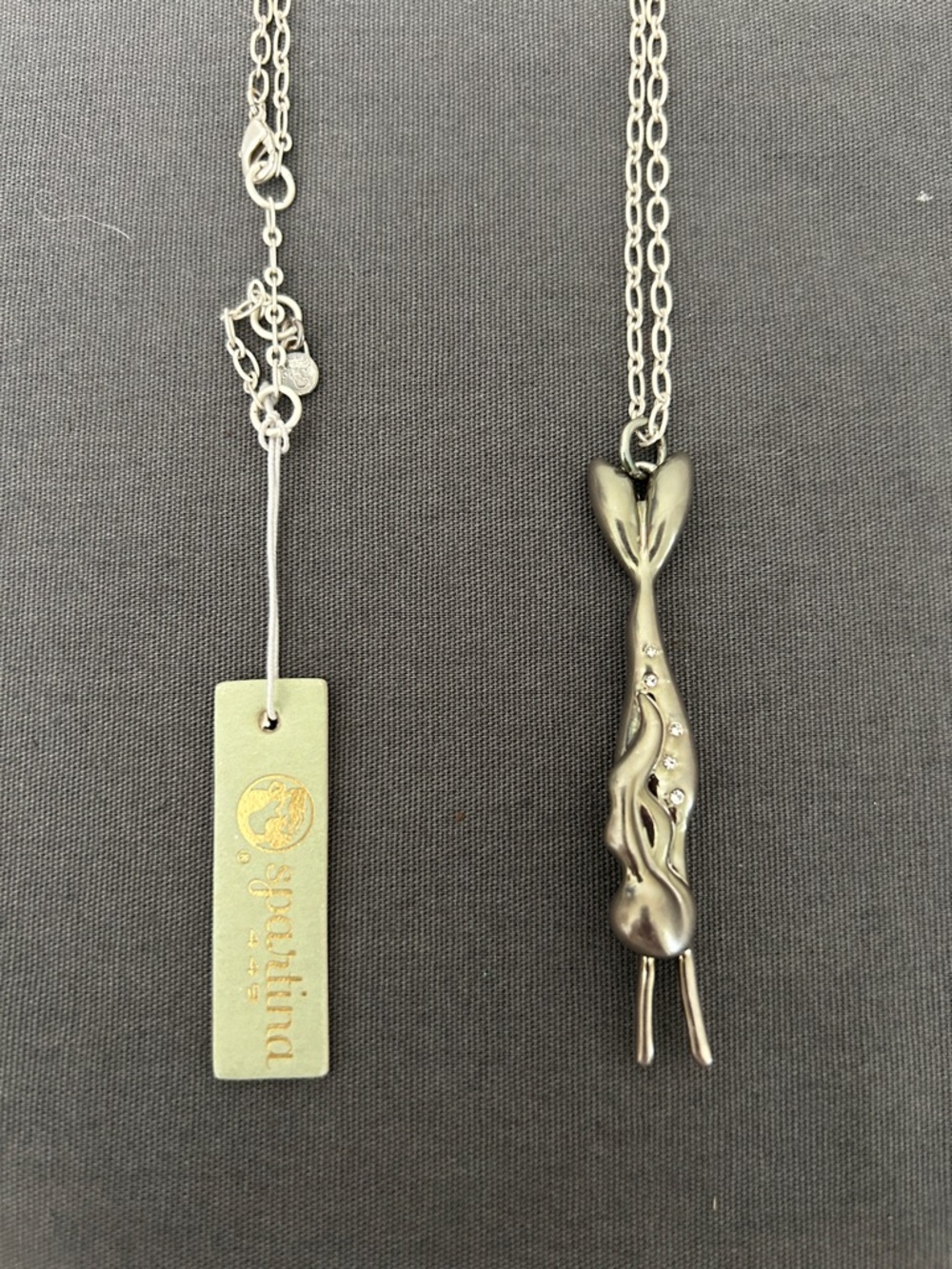 Spartina 449 Silver Mermaid Dive Necklace 30”